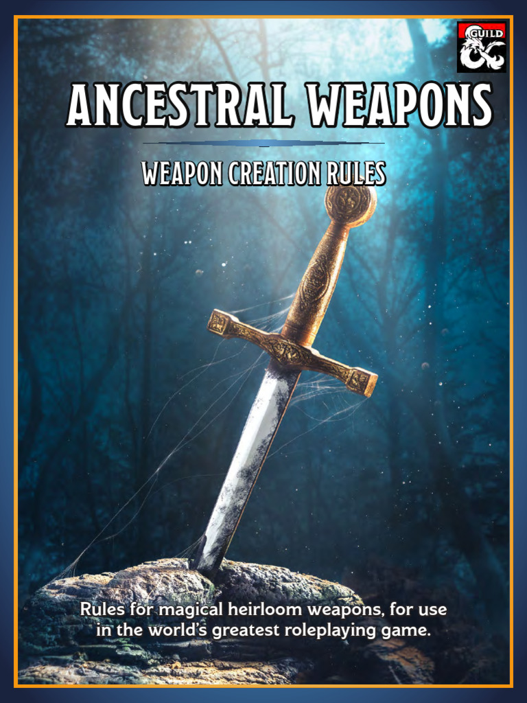 Ancestral Weapons Creation Guide | PDF | Wizards Of The Coast ...