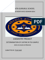 Advaita Gurukul School: Chemistry Project