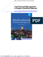 Multinational Financial Management 10th Edition Shapiro Solutions Manual