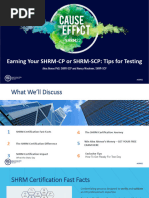 Earning Your SHRM-CP or SHRM-SCP: Tips For Testing: Alex Alonso PHD, SHRM-SCP and Nancy Woolever, SHRM-SCP