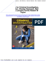 Test Bank For Criminal Investigation 12th Edition Charles Swanson Neil Chamelin Leonard Territo Robert W Taylor