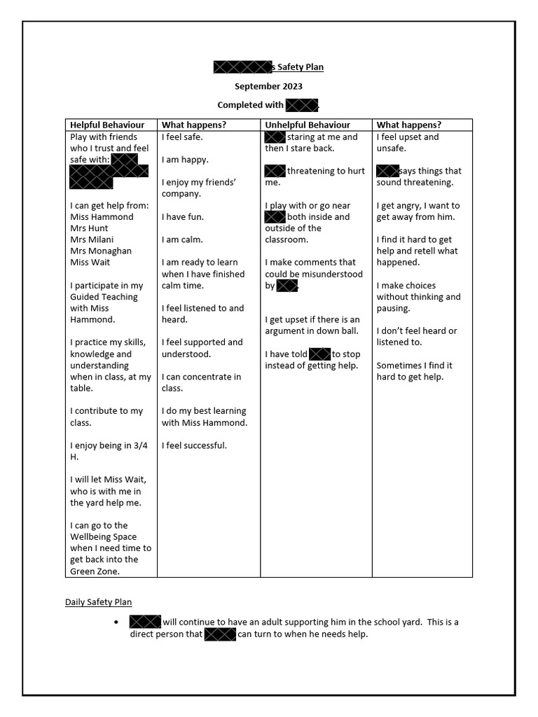 student-safety-plan-pdf-cognition-behavior-modification