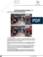 Studenti Del L'università Di Urbino in Visita Alla STR Automotive