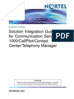 Integration Guide for CS100,CallPilot,Contact Center and Telephony Manager