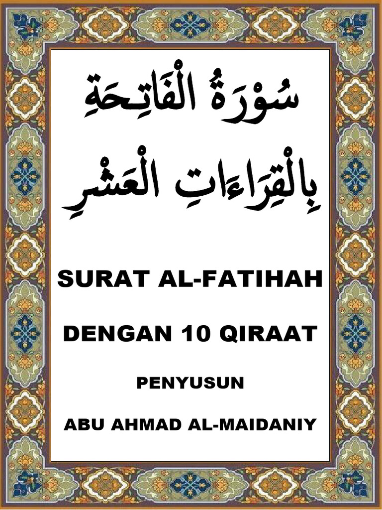 Al-Fatihah dalam 10 Qiraat | PDF