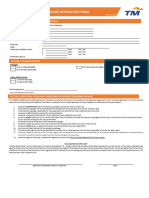 Business Temporary Package Application Form