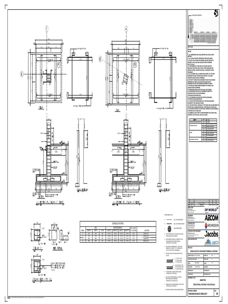 Eng B n8 ST DWG f1&f2 Details PDF Foundation (Engineering) Architectural Elements