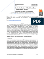 v3n2 Hash Algorithm in Verification of Certificate Data Integrity and Security