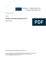 Monetary Policy Report of Sweden September 2021