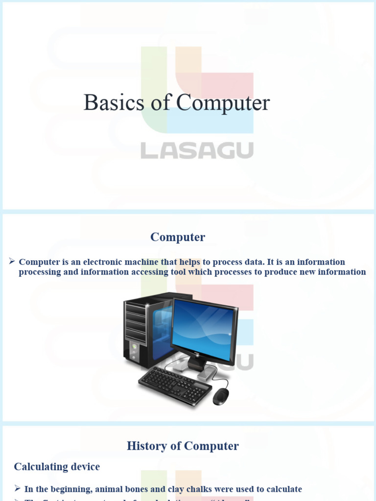 Basics of Computer | PDF | Printer (Computing) | Random Access Memory