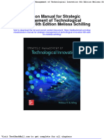 Solution Manual for Strategic Management of Technological Innovation 6th Edition Melissa Schilling