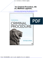 Test Bank For Criminal Procedure 4th Edition Matthew Lippman