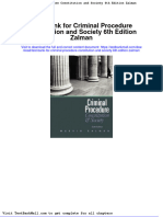 Test Bank For Criminal Procedure Constitution and Society 6th Edition Zalman