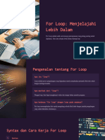 For Loop Menjelajahi Lebih Dalam
