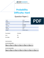 E8 Probability 2B Topic Booklet 1 CIE IGCSE Maths