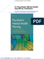 Test Bank For Psychiatric Mental Health Nursing 9th by Townsend