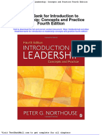 Test Bank For Introduction To Leadership Concepts and Practice Fourth Edition