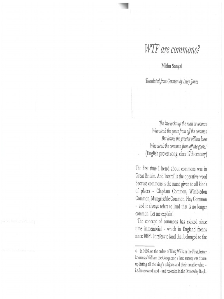 Sanyal, WTF Are Commons | PDF