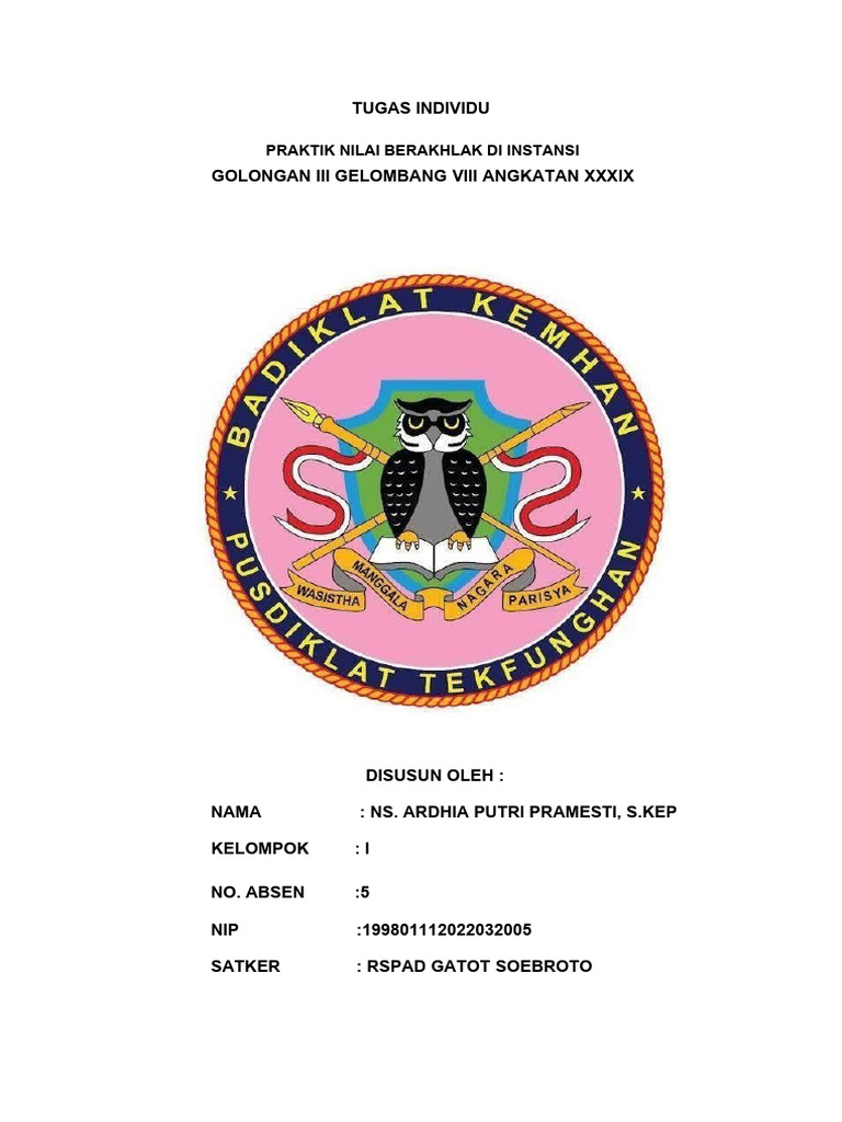 Logo RSPAD Gatot Soebroto dan Nilai ASN | PDF