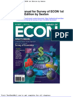 Solution Manual For Survey of Econ 1st Edition by Sexton