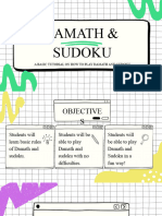Damath and Sudoku