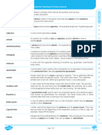 Primary Spag Glossary