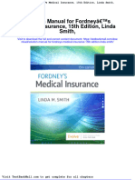 Solution Manual For Fordneys Medical Insurance 15th Edition Linda Smith