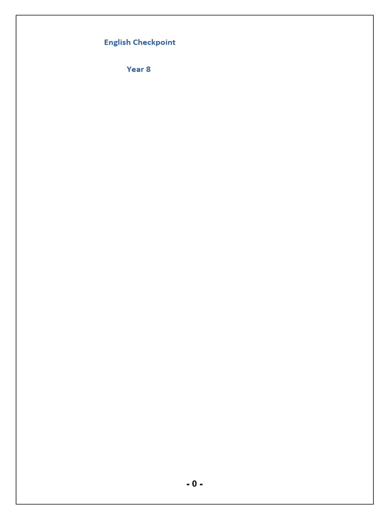 Year 8 English Punctuation Guide | PDF | Grammatical Number | Plural