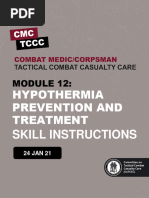 Hypothermia Prevention in Combat Care | PDF | Hypothermia | Health Care