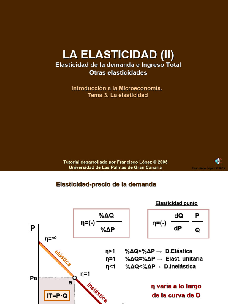 Elasticidad y Ingreso Total | PDF | Elasticidad (economía ...