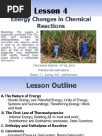 Energy Changes in Chemical Reactions