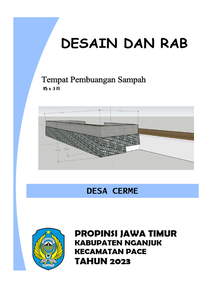 RAB Tempat Pembuangan Sampah 2023 | PDF