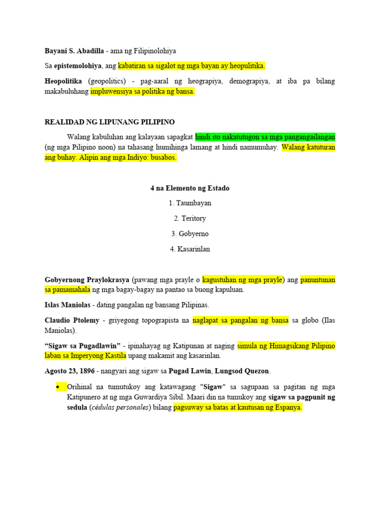 Wisyo NG Filipinolohiya | PDF