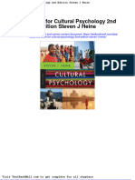 Test Bank For Cultural Psychology 2nd Edition Steven J Heine
