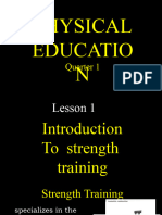 PE Lesson 1 and 2 Strength Training