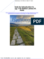 Test Bank For Introduction To Psychology 11th Edition James W Kalat