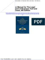 Solution Manual For The Legal Environment of Business Text and Cases 9th Edition