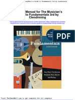 Solution Manual For The Musicians Guide To Fundamentals 3rd by Clendinning