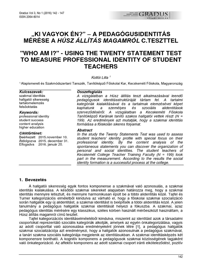 Ki Vagyok Én | PDF