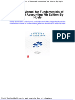 Solution Manual For Fundamentals of Advanced Accounting 7th Edition by Hoyle
