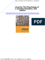 Solution Manual For The Psychology of Prejudice and Discrimination 2nd Edition