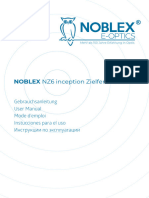 NOBLEX NZ6 Inception Zielfernrohre Bedienungsanleitung