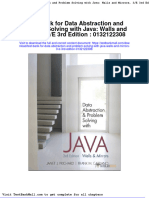 Test Bank For Data Abstraction and Problem Solving With Java Walls and Mirrors 3 e 3rd Edition 0132122308