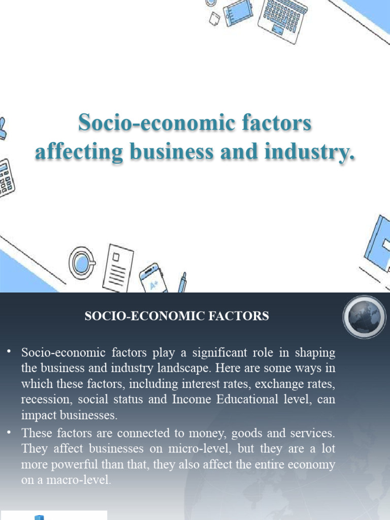 Impact of Socio-Economic Factors on Business | PDF | Exchange Rate ...