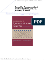 Solution Manual For Fundamentals of Communication Systems 2 e J G Proakis M Salehi