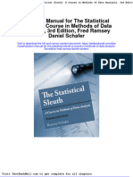Solution Manual For The Statistical Sleuth A Course in Methods of Data Analysis 3rd Edition Fred Ramsey Daniel Schafer