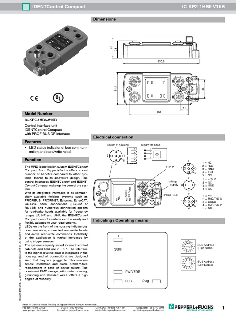 IDENTControl Compact Overview | PDF | Electrical Connector | Computing