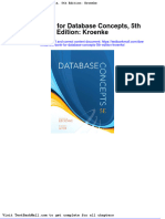 Test Bank for Database Concepts 5th Edition Kroenke