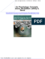 Test Bank For Psychology Concepts and Applications 4th Edition Jeffrey S Nevid