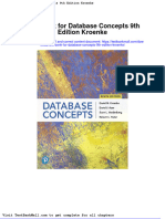 Test Bank For Database Concepts 9th Edition Kroenke